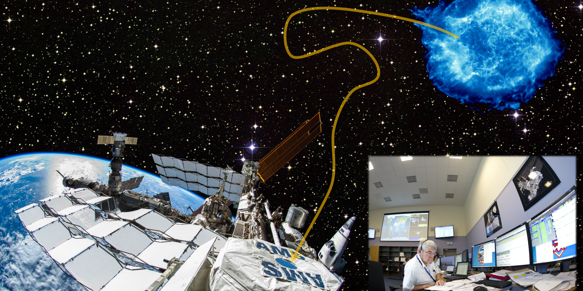 Una pioggia di particelle nello spazio