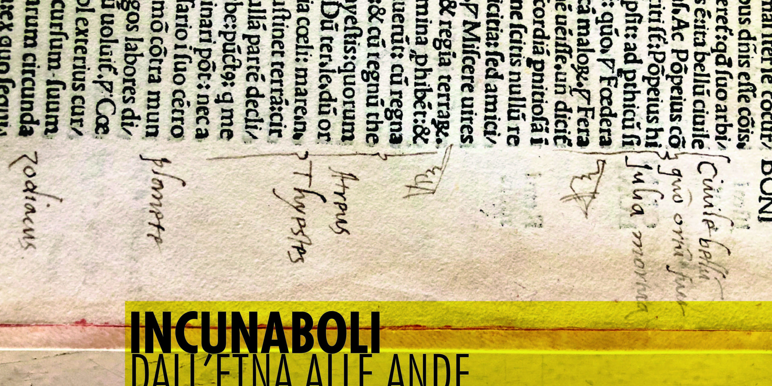 Incunaboli dall’Etna alle Ande
