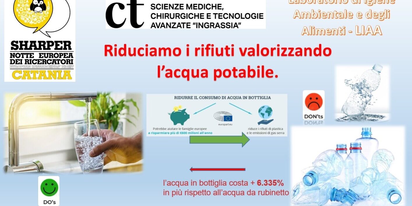 RIDUCIAMO I RIFIUTI VALORIZZANDO L’ACQUA POTABILE