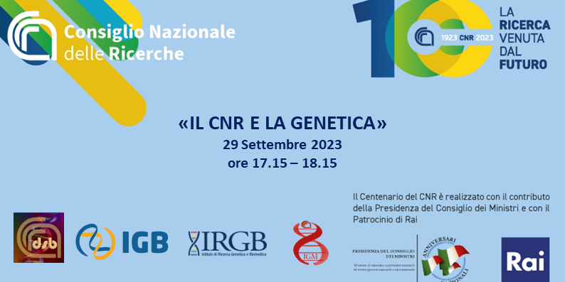 IL CNR E LA GENETICA